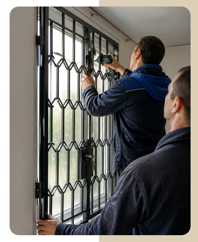 Установка распашных решеток в Октябрьском цена от 6732 р. | ДвериЛегко-Ктб